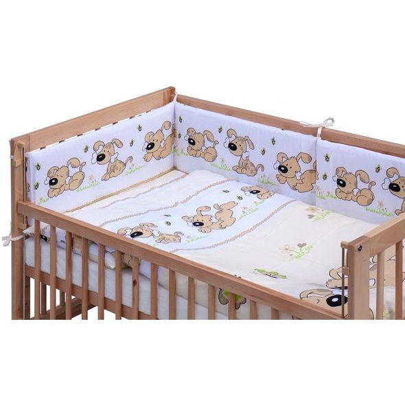 SCARLETT POSTÝLKA 120X60CM S KOMPLETNÍ VÝBAVOU SCARLETT JAPY BÉŽOVÁ - DŘEVĚNÉ POSTÝLKY - SPINKÁNÍ