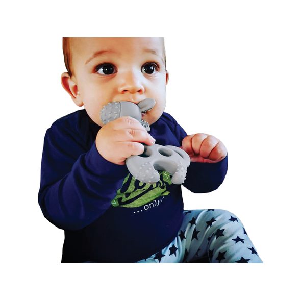 DIAPERCHAMP KOUSÁTKO ŽIRAFA BITE ME RAFF BLUE GREY - KOUSÁTKA - PRO DĚTI