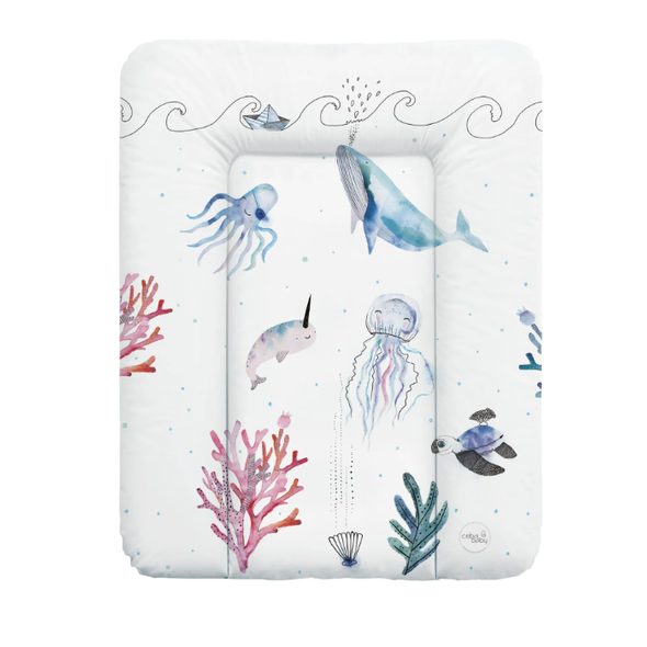 CEBA PODLOŽKA PŘEBALOVACÍ NA KOMODU 70X50 CM WATERCOLOR WORLD OCEAN - PŘEBALOVACÍ PODLOŽKY - PŘEBALOVÁNÍ