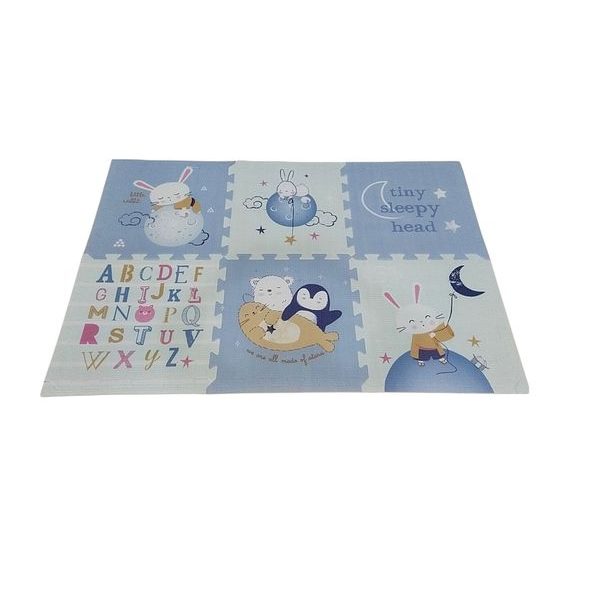 PETITE&MARS PODLAHOVÉ SKLÁDACÍ PUZZLE FLATIE 6KS, 116X174X1,5CM - HRACÍ PODLOŽKY NA ZEM - SPINKÁNÍ