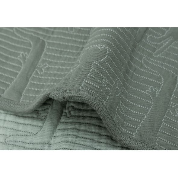 JOLLEIN DEKA 75X100CM JUNGLE JAMBO ASH GREEN / LAUREL - DĚTSKÉ DEKY PRO MIMINKA - SPINKÁNÍ