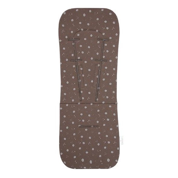 EMITEX PODLOŽKA EDGE UNI BROWN HEART - PODLOŽKY DO KOČÁRKU - KOČÁRKY A PŘÍSLUŠENSTVÍ