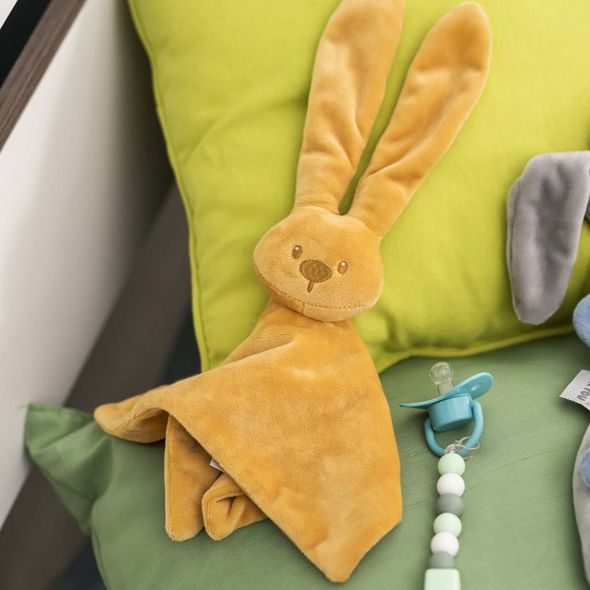 NATTOU MAZLÍČEK LAPIDOU OCHER 28 X 28 CM - USÍNÁČCI MAZLÍCÍ - PRO DĚTI