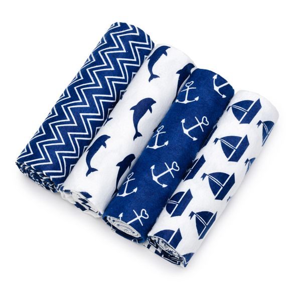 T-TOMI LÁTKOVÉ PLENY S POTISKEM 4KS - LÁTKOVÉ PLENY SKLÁDANÉ - PŘEBALOVÁNÍ