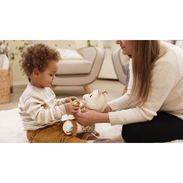 VULLI DOTYKOVÁ & HRAJÍCÍ PLYŠOVÁ HRAČKA ŽIRAFA SOPHIE - HRAČKY SE ZVUKY - PRO DĚTI