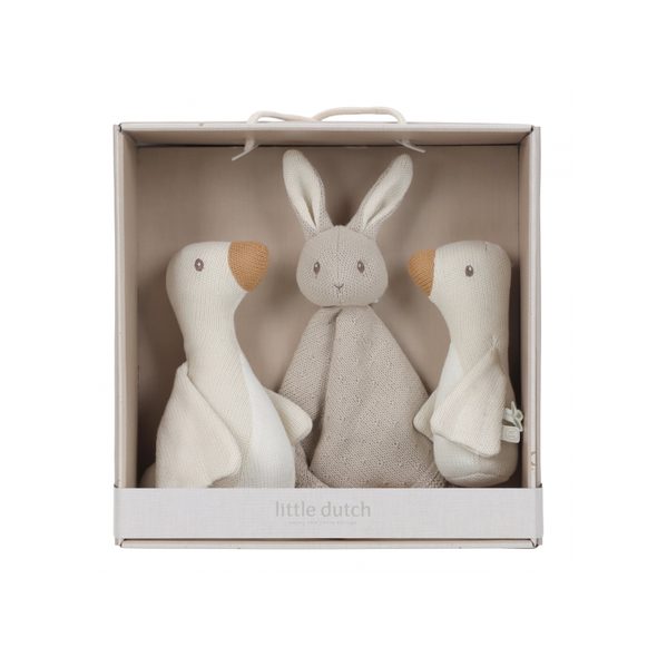 LITTLE DUTCH DÁRKOVÁ SADA PLETENÁ NEWBORN NATURALS - LITTLE DUTCH - PRO DĚTI