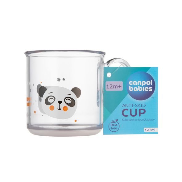 CANPOL BABIES HRNEČEK PROTISKLUZOVÝ EXOTIC ANIMALS 170ML TRANSPARETNÍ - DĚTSKÉ HRNEČKY - KRMENÍ