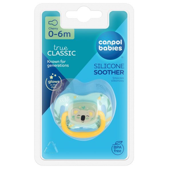 CANPOL BABIES DUDLÍK SILIKONOVÝ TŘEŠINKA EXOTIC ANIMALS 0-6M 1KS KOALA - ŠIDÍTKA A DOPLŇKY - KRMENÍ