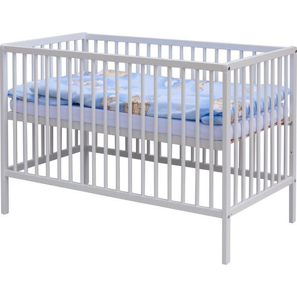 SCARLETT DĚTSKÁ POSTÝLKA S KOMPLETNÍ VÝBAVOU SCARLETT 120X60CM MRÁČEK MODRÁ - DŘEVĚNÉ POSTÝLKY - SPINKÁNÍ