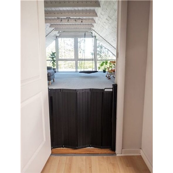 BABY DAN ZÁBRANA BABYDAN GUARD ME BLACK LAMELOVÁ 55-89CM SAMOSKLÁDACÍ - BEZPEČNOST DĚTÍ V DOMÁCNOSTI - KOUPÁNÍ A ZDRAVÍ