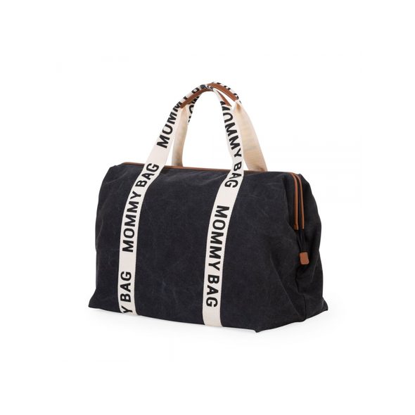 CHILDHOME PŘEBALOVACÍ TAŠKA MOMMY BAG CANVAS BLACK - PŘEBALOVACÍ TAŠKY - KOČÁRKY A PŘÍSLUŠENSTVÍ