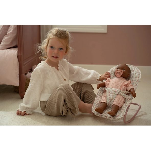 LITTLE DUTCH HOUPACÍ LEHÁTKO PRO PANENKY SOFT FLOWERS - LITTLE DUTCH - PRO DĚTI