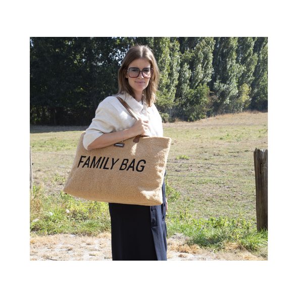 CHILDHOME CESTOVNÍ TAŠKA FAMILY BAG TEDDY BEIGE - PŘEBALOVACÍ TAŠKY - KOČÁRKY A PŘÍSLUŠENSTVÍ