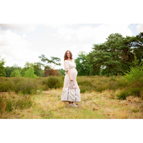 CHILDHOME CESTOVNÍ TAŠKA FAMILY BAG CANVAS OFF WHITE - PŘEBALOVACÍ TAŠKY - KOČÁRKY A PŘÍSLUŠENSTVÍ