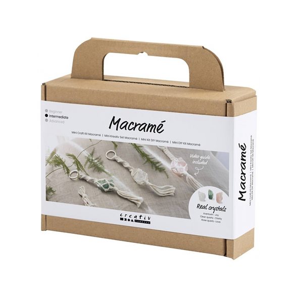 CREATIV COMPANY KREATIVNÍ SADA MINI CRAFT KIT MACRAMÉ KEY RINGS - VÝTVARNÉ POMŮCKY A HRAČKY - PRO DĚTI