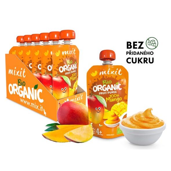 MIXIT BIO OVOCNÁ KAPSIČKA - 100 % MANGO - ZDRAVÁ VÝŽIVA - PRO MAMINKY
