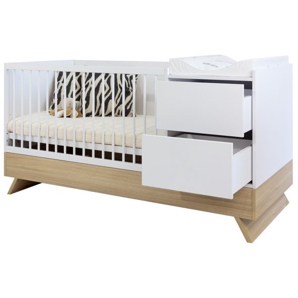 KOMBI POSTÝLKA FAKTUM SIENNA 3V1 WHITE 70X - DŘEVĚNÉ POSTÝLKY - SPINKÁNÍ