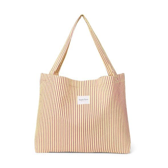 STUDIO NOOS POPLIN MOM BAG BUTTER YELLOW STRIPED - DOPLŇKY - PRO MAMINKY