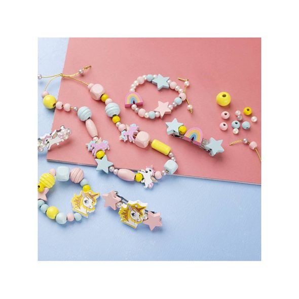 CREATIV COMPANY KREATIVNÍ SADA MINI CRAFT KIT JEWELLERY BLUE PINK - NAVLÉKÁNÍ - PRO DĚTI