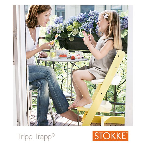 STOKKE® TRIPP TRAPP® MARBLE GREEN + POLŠTÁŘEK GLACIER GREEN - JÍDELNÍ ŽIDLIČKY DŘEVĚNÉ - KRMENÍ