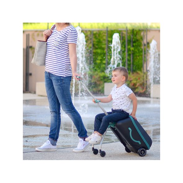 BEABA KUFR NA KOLEČKÁCH SE SEDÁTKEM EAZY GREEN BLUE - BATOHY A TAŠKY - PRO DĚTI