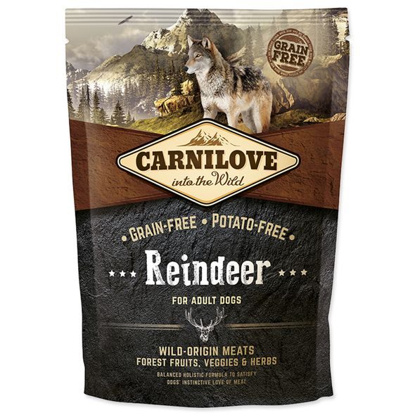 CARNILOVE REINDEER FOR ADULT 1,5KG - GRANULE PRO PSY - CHOVATELSKÉ POTŘEBY MALVÍKZOO