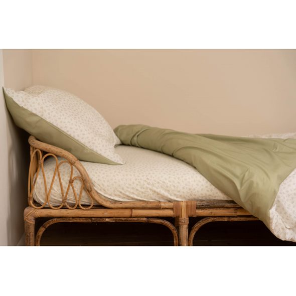 LITTLE DUTCH POVLEČENÍ 140X100 A 40X60 CM BLUEBERRY LEAVES - POVLEČENÍ DO POSTÝLKY - SPINKÁNÍ