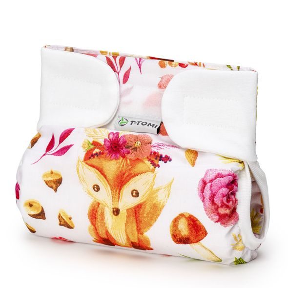 T-TOMI ORTOPEDICKÉ ABDUKČNÍ KALHOTKY - SUCHÝ ZIP FOXES (3-6KG) - PLENKOVÉ KALHOTKY - PŘEBALOVÁNÍ