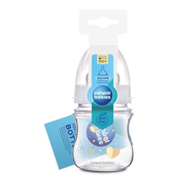 CANPOL BABIES LÁHEV SE ŠIROKÝM HRDLEM NEWBORN BABY 120ML - KOJENECKÉ LAHVE - KRMENÍ