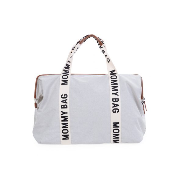 CHILDHOME PŘEBALOVACÍ TAŠKA MOMMY BAG CANVAS OFF WHITE - PŘEBALOVACÍ TAŠKY - KOČÁRKY A PŘÍSLUŠENSTVÍ