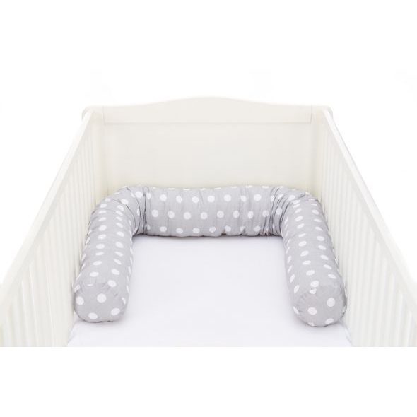 FILLIKID MANTINEL VÁLEC DO POSTÝLKY JERSEY DOTS GREY 190 CM - MANTINELY - SPINKÁNÍ