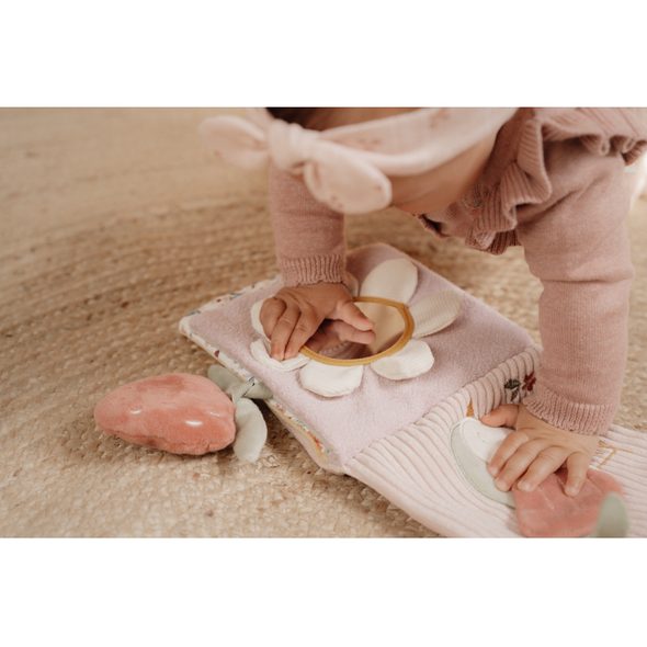 LITTLE DUTCH KNÍŽKA TEXTILNÍ S AKTIVITAMI FAIRY GARDEN - KNÍŽKY PRO NEJMENŠÍ - PRO DĚTI