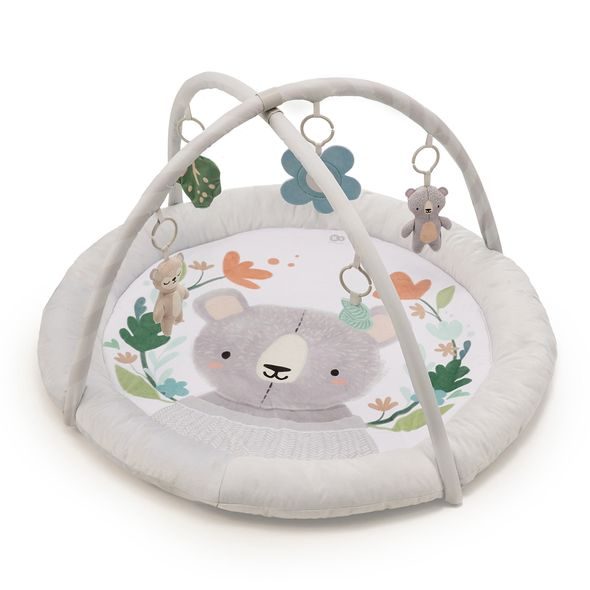 KINDERKRAFT DEKA HRACÍ S HRAZDIČKOU COZYPLAY LIGHT GREY - HRACÍ PODLOŽKY NA ZEM - SPINKÁNÍ