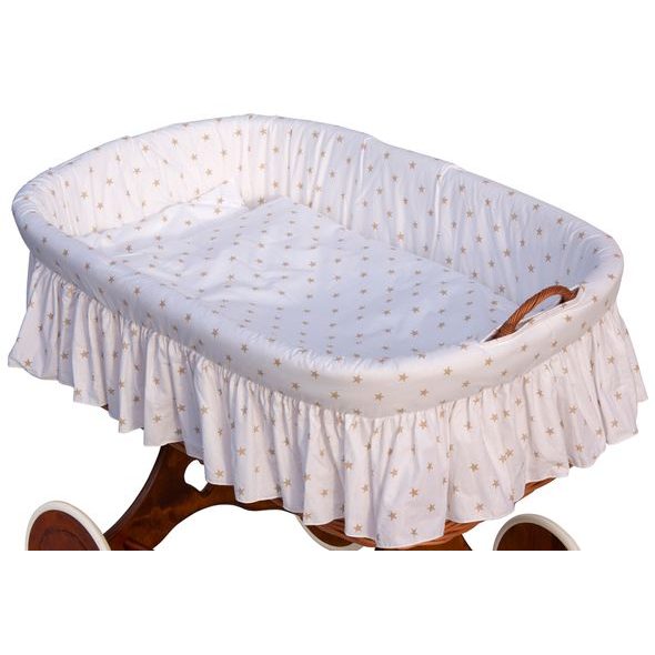 SCARLETT PROUTĚNÝ KOŠÍK HVĚZDIČKA BÉŽOVÁ - KOŠÍKY A KOLÉBKY - SPINKÁNÍ