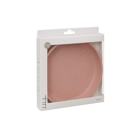 KIKKABOO TALÍŘ PLATINUM SILICONE BLUSH - MISKY, TALÍŘKY A PODLOŽKY - KRMENÍ