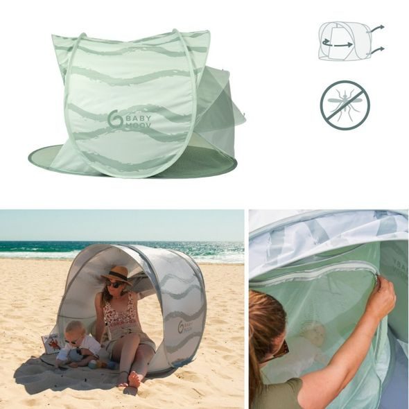 BABYMOOV SKLÁDACÍ STAN MOOV & PROTECT GREEN LAGOON - UV STANY - PRO DĚTI