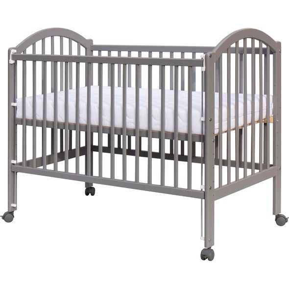 SCARLETT DĚTSKÁ POSTÝLKA SCARLETT ALENKA - ŠEDÁ (BOROVICE) - STAHOVACÍ BOČNICE - 120 X 60 CM - DŘEVĚNÉ POSTÝLKY - SPINKÁNÍ