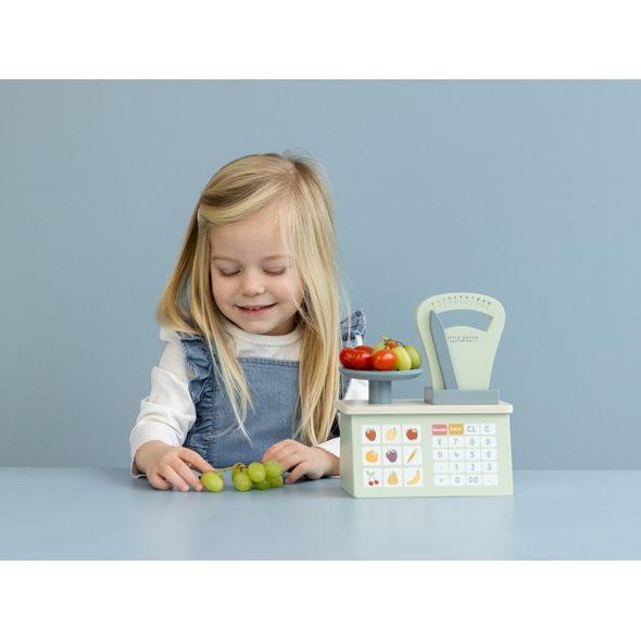 LITTLE DUTCH KUCHYŇSKÁ VÁHA DŘEVĚNÁ - JAKO MAMINKA - PRO DĚTI