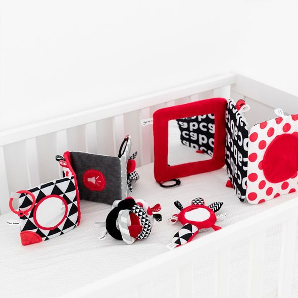 CANPOL BABIES KONTRASTNÍ EDUKATIVNÍ KNÍŽKA SENSORY - KNÍŽKY PRO NEJMENŠÍ - PRO DĚTI