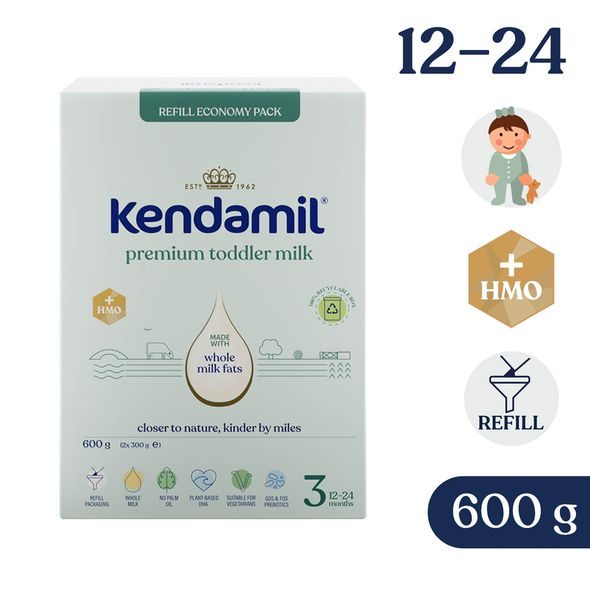 KENDAMIL PREMIUM 3 (600 G) - KOJENECKÁ MLÉKA - KRMENÍ