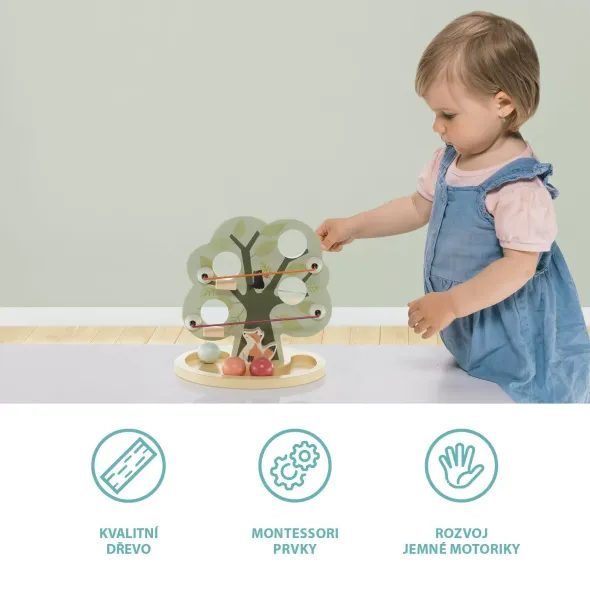 ZOPA DŘEVĚNÁ KULIČKODRÁHA - KULIČKOVÉ DRÁHY - PRO DĚTI