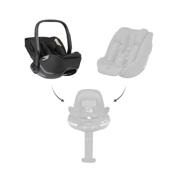 KIKKABOO SET I-CLASS 360 I-SIZE AUTOSEDAČKA 40-87CM + AUTOSEDAČKA 40-105CM + ZÁKLADNA OTOČNÁ GRAPHITE - AUTOSEDAČKY 0-13KG - AUTOSEDAČKY A PŘÍSLUŠENSTVÍ