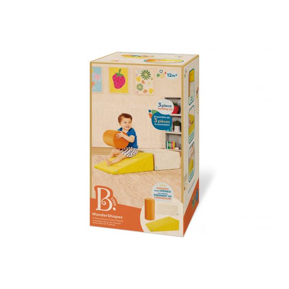 B-TOYS PĚNOVÉ TVARY MAXI S VÁLCEM WONDERSHAPES 3 KS - HRACÍ PODLOŽKY NA ZEM - SPINKÁNÍ