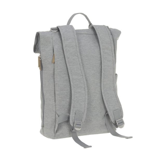 LÄSSIG FAMILY GREEN LABEL ROLLTOP BACKPACK GREY MÉLANGE - LIMITED EDITION - PŘEBALOVACÍ BATOHY - KOČÁRKY A PŘÍSLUŠENSTVÍ