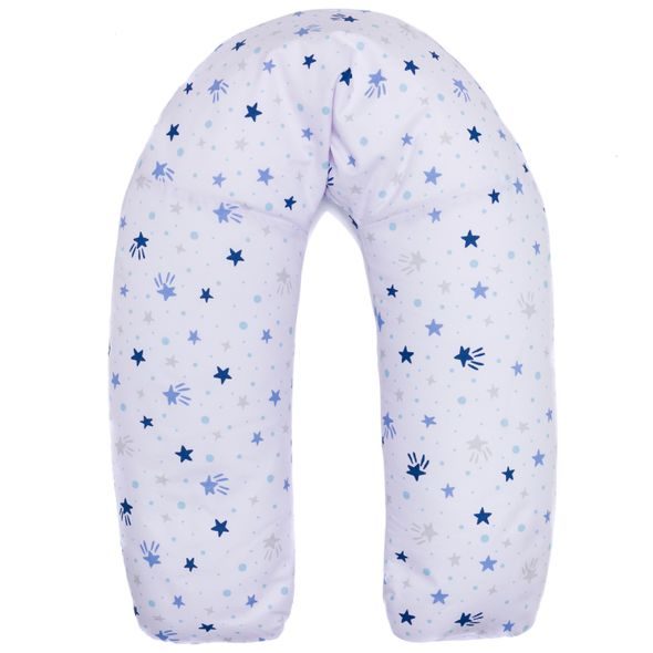 FILLIKID KOJÍCÍ POLŠTÁŘ STARS WHITE/BLUE 190 CM - KOJÍCÍ POLŠTÁŘE - KRMENÍ