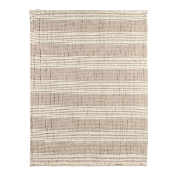 MEYCO PŘIKRÝVKA Z PŘEDEPRANÉHO MUŠELÍNU A ŽAKÁRU 75X100 - STRIPE SAND - DĚTSKÉ DEKY PRO MIMINKA - SPINKÁNÍ