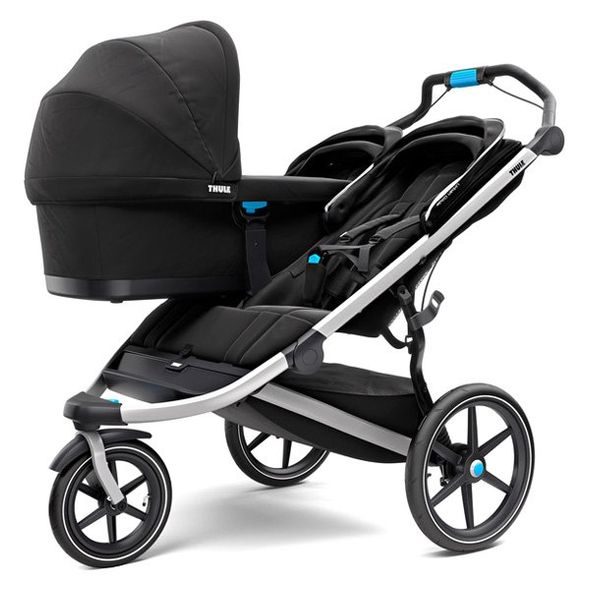 THULE URBAN GLIDE² DOUBLE JET BLACK - KOČÁRKY PRO DVOJČATA - KOČÁRKY A PŘÍSLUŠENSTVÍ