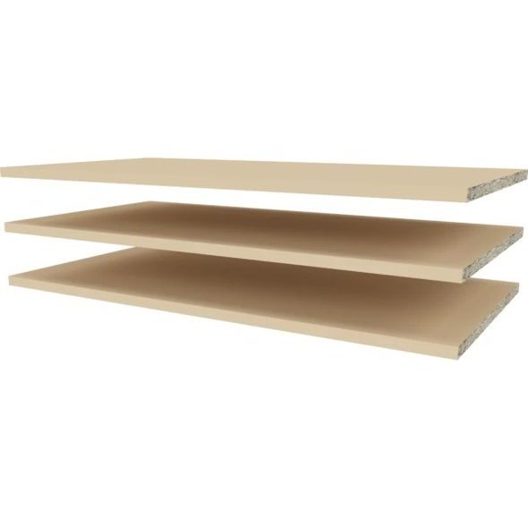 POLIČKY 3 KS K TŘÍDÍLNÉ/DVOUDÍLNÉ SKŘÍNI FAKTUM SIENNA CAPPUCCINO - DEKORACE A POLIČKY - SPINKÁNÍ