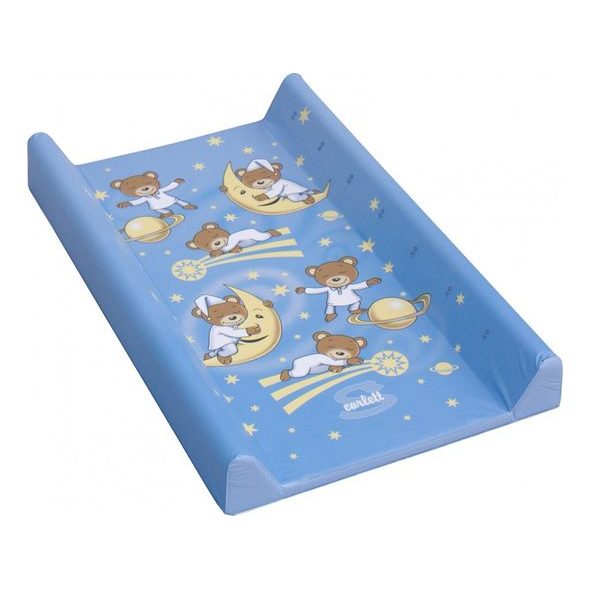 SCARLETT PŘEBALOVACÍ PODLOŽKA S PEVNOU VLOŽKOU GALAXY 80X50CM MODRÁ - DĚTSKÉ DEKY PRO MIMINKA - SPINKÁNÍ