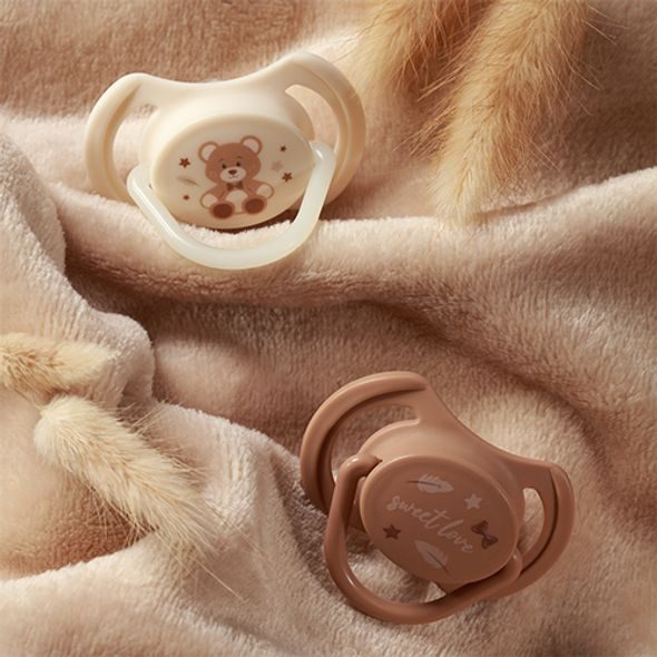 BABYONO DUDLÍKY SILIKONOVÉ SYMETRICKÉ 0-6M, 2 KS - ŠIDÍTKA A DOPLŇKY - KRMENÍ